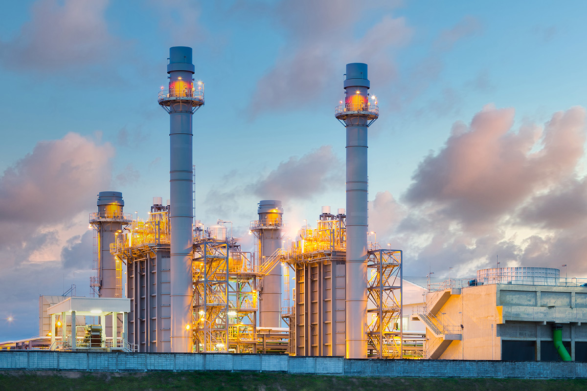 encore safety group power plant at dusk 